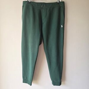 Polo Ralph Lauren Mens Jogger Sweatpants Hunter Green Pony Logo XL